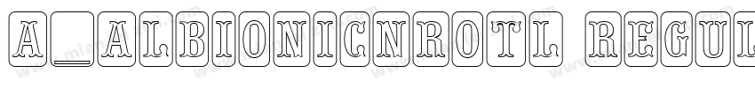 a_AlbionicNrOtl Regular字体转换
